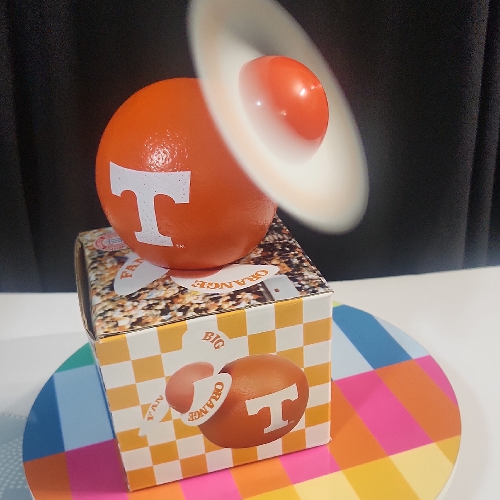 Vibrant Orange and White Party Spinner